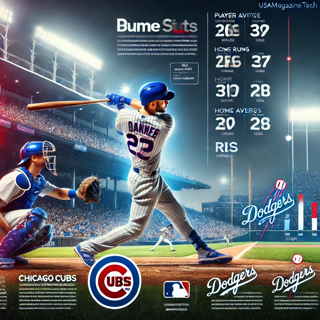 Chicago Cubs vs Dodgers Match Player Stats